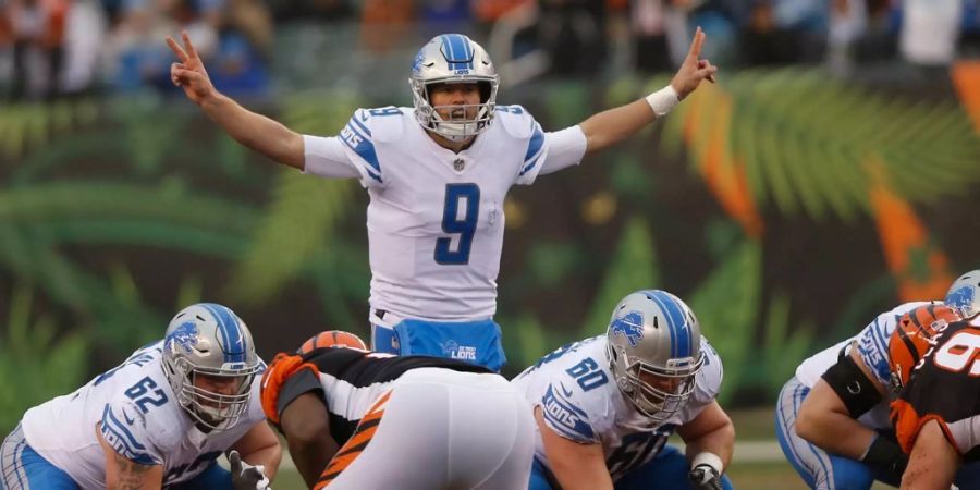 Nichts wird es dieses Jahr mit den Playoffs für die Detroit Lions. Mit einer 17:26-Niederlage gegen die Cincinnati Bengals verspiell das Team um Quarterback Drew Stafford auch die letzten Chancen. Das Warten auf den Super-Bowl-Gewinn geht bei den Lions-Anhängern weiter.