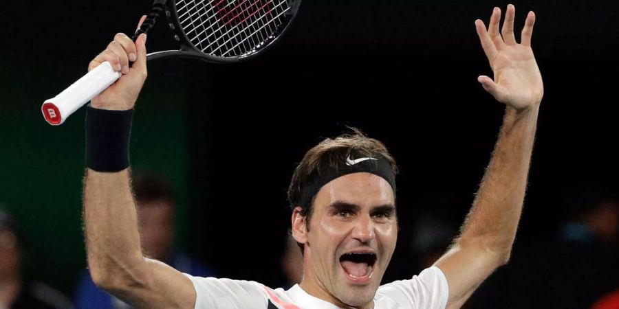 Roger Federer kann auch über hohe Startgelder jubeln.