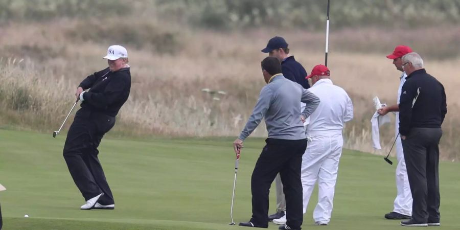 Trump spielte Golf im schottischen Turnberry.