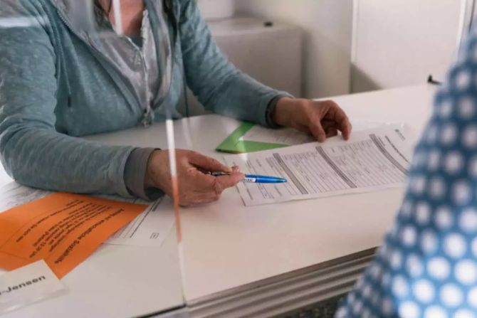 Sozialhilfe Antrag wird eingereicht
