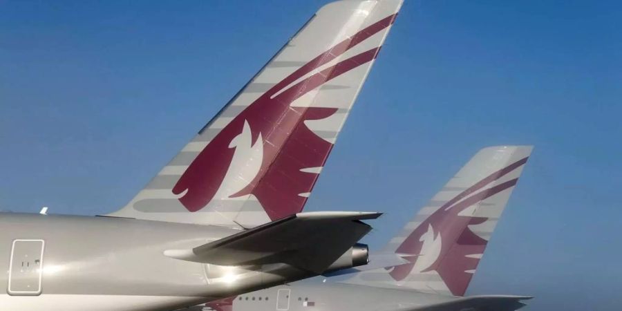 Das Logo der Qatar Airways zeigt eine Antilope.