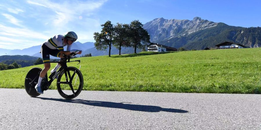 Rohan Dennis auf dem Weg zur Bestzeit.