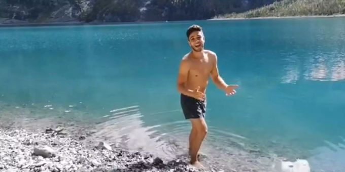 Happy Brrrthday! - Luca Hänni feiert Geburtstag im Bergsee