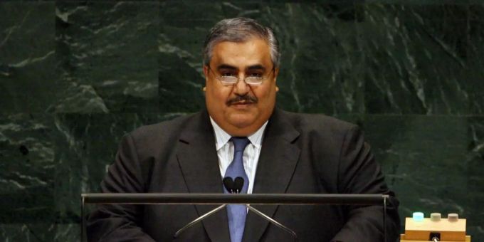 Aussenminister von Bahrain, Chalid bin Ahmed Al Chalifa, macht Katar für die anhaltende Krise verantwortlich. Bahrain