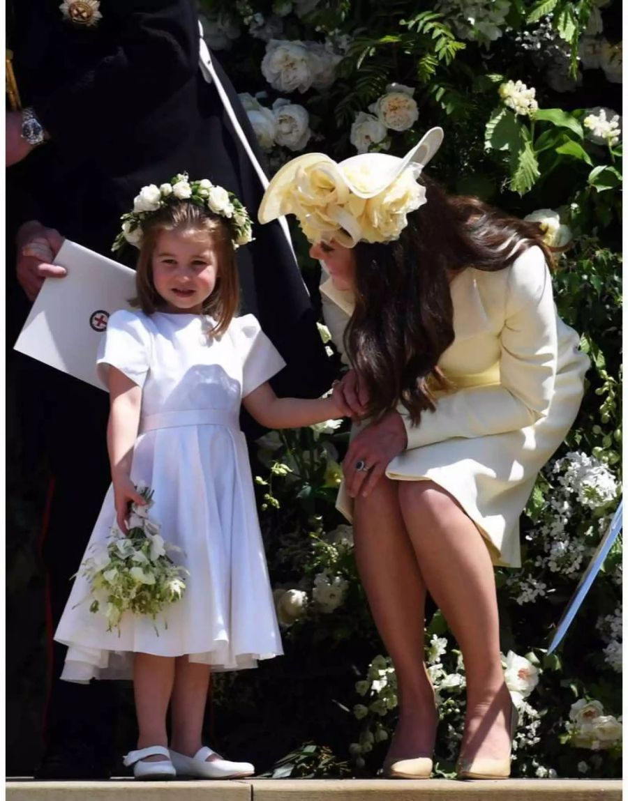 Prinzessin Charlotte und Herzogin Kate an der grossen Hochzeit von Prinz Harry und Meghan in Windsor.