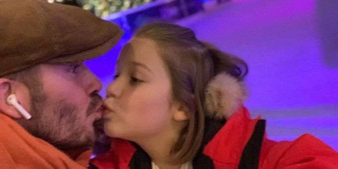 «Das ist krank» - David Beckham erhält für Kuss mit Tochter Shitstorm