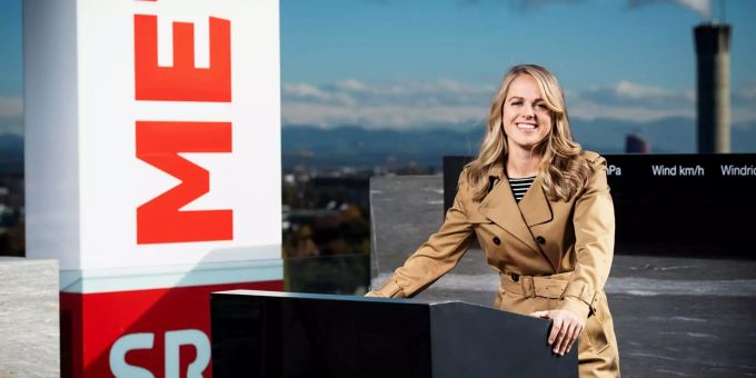 Nicole Glaus ist die neue SRF-Wetterfee. srf