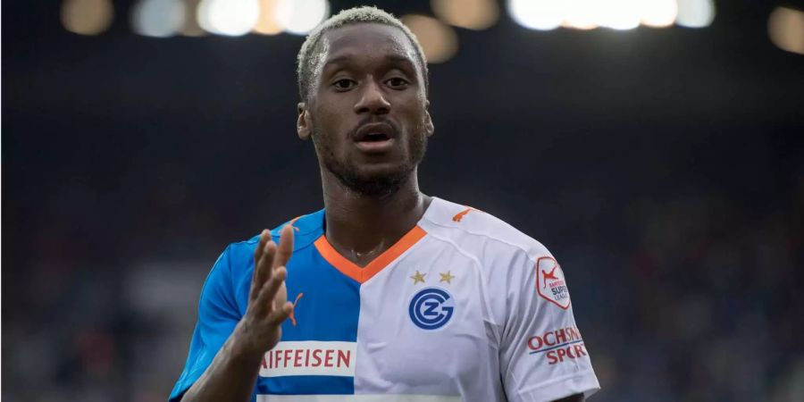 Souleyman Doumbia von GC beim Super League Meisterschaftsspiel zwischen dem FC Luzern und den Grasshoppers vom Sonntag 2. September 2018 in Luzern.