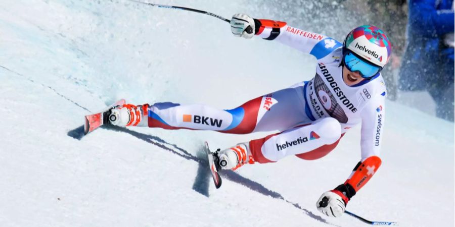 Michelle Gisin fährt in Crans-Montana eine starke Kombination.