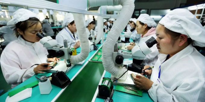 In China rechnen viele Provinzen mit weniger Wachstum im laufenden Jahr als bisher angenommen (Symbolbild). China industrie