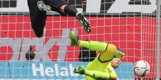 Mainz - Frankfurt endet 1:1. Mainz - Frankfurt endet 1:1.