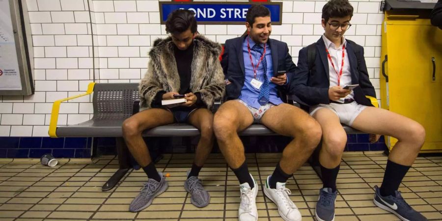 Auch in London ist der «No Pants Subway Ride» sehr beliebt.