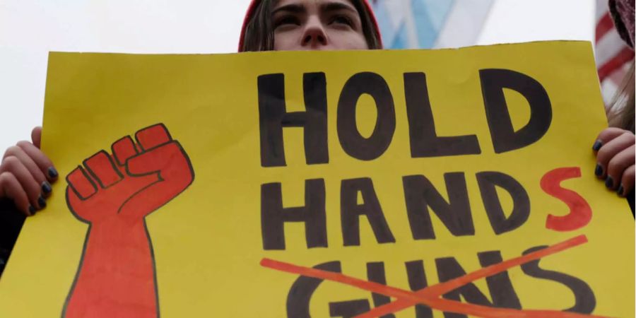 Demonstranten fordern schärfere Waffengesetze – hier am «March for our Lives»