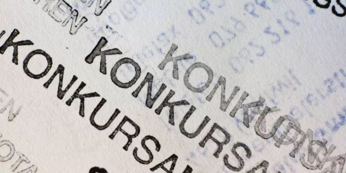 Die Zahl der Konkurse hat zugenommen. konkurs