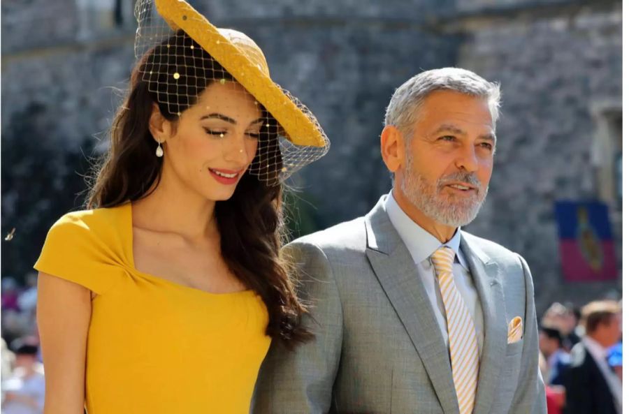 Gaben ein schönes Paar ab: George Clooney und seine Frau Amal gehörten zu den eingeladenen Gästen.