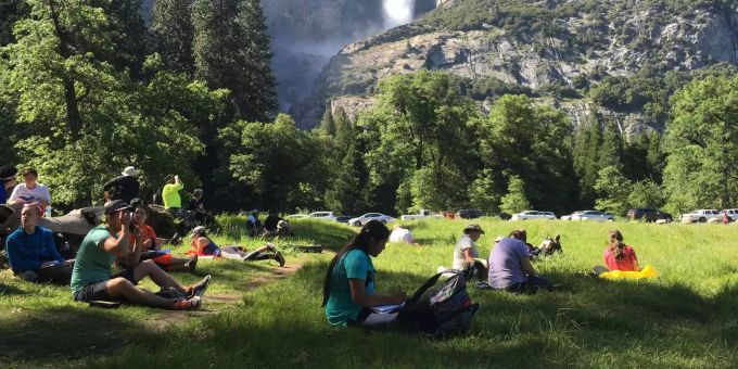 Hier noch sonnenüberflutet, nun schon bald wegen Regen gesperrt. Hier noch sonnenüberflutet, nun schon bald wegen Regen gesperrt.