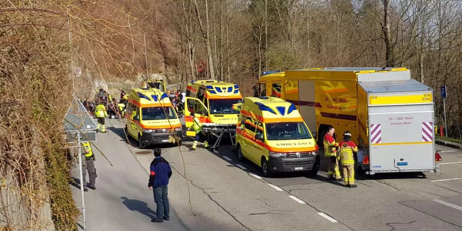 Mehrere Ambulanzen waren vor Ort...