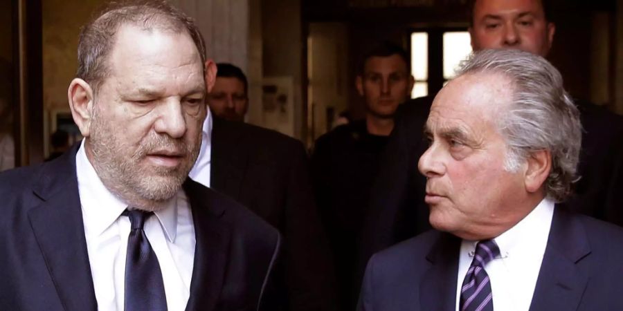 Weinstein mit seinem Anwalt Benjamin Brafman.