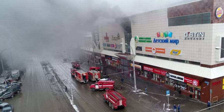 In diesem Shoppingcenter kam es zu dem tödlichen Brand.