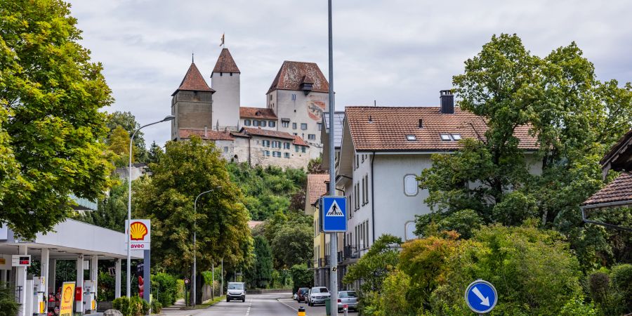 Ortsstrasse in Burgdorf. - Kanton Bern