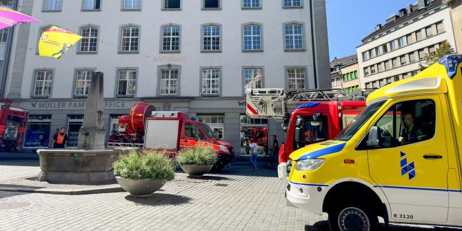 Brand in St. Gallen.