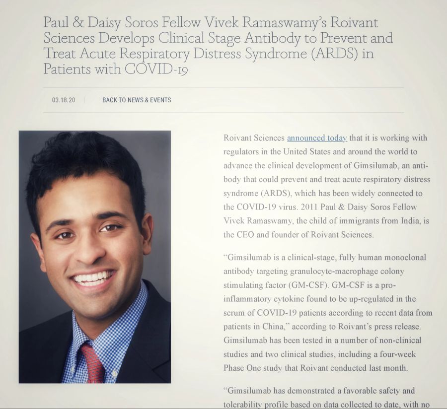 Vivek Ramaswamy Soros