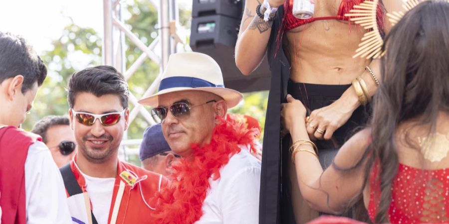 alain berset auf der Street Parade