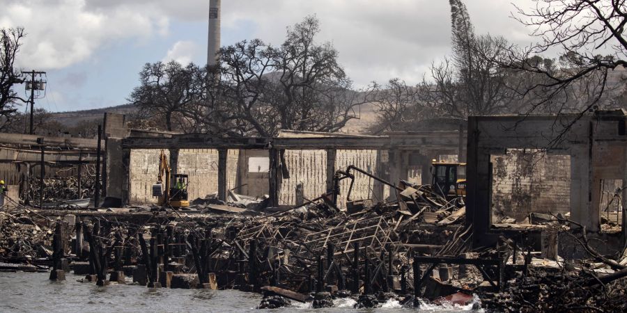 Lahaina wild fire aftermath