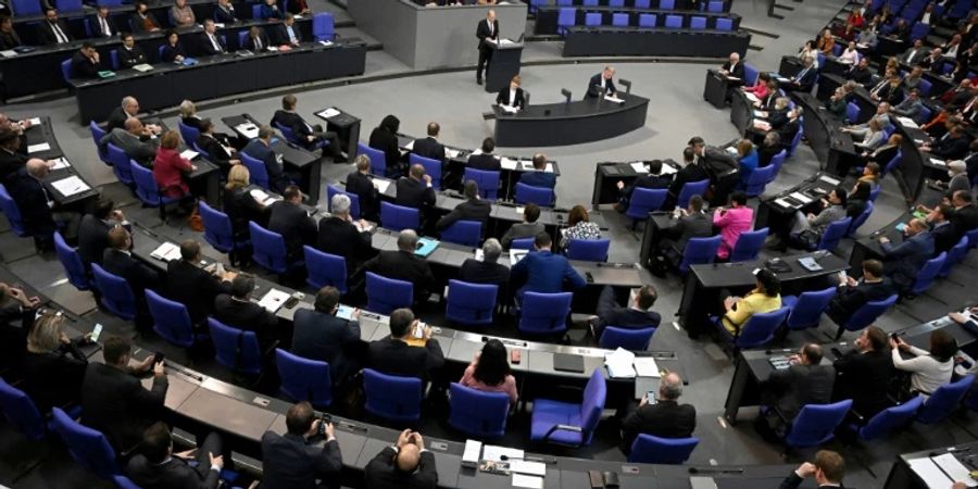 Blick in den Bundestag