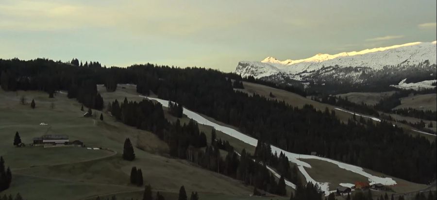 Auch das Luzerner Skigebiet Sörenberg kann sich noch nicht über Schnee freuen.