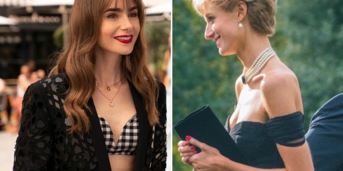 Sowohl «Emily in Paris» (l.) als auch «The Crown» haben 2022 für modische Highlights gesorgt. Sowohl «Emily in Paris» (l.) als auch «The Crown» haben 2022 für modische Highlights gesorgt.