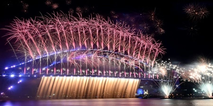 Feuerwerk über Sydneys Harbour Brigde. (Archivbild)