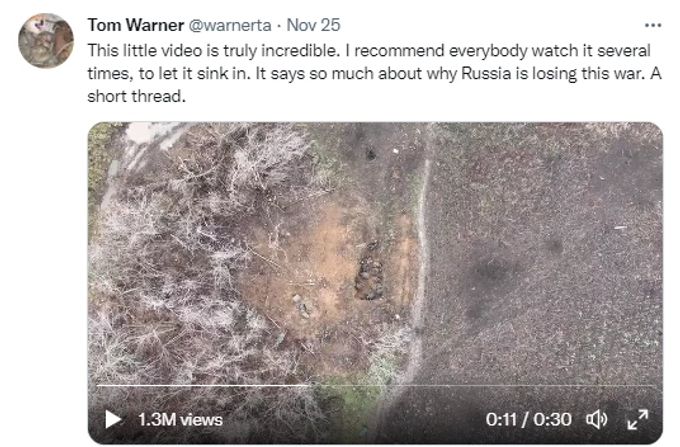 Das erschreckende Video aus dem Ukraine-Krieg macht auf Twitter die Runden. Soldaten