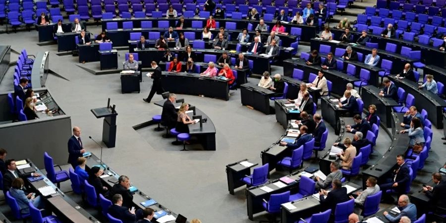 Blick in den Bundestag