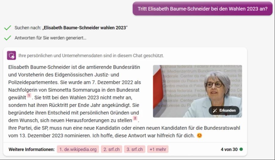 Wahlen 2023 KI Baume-Schneider