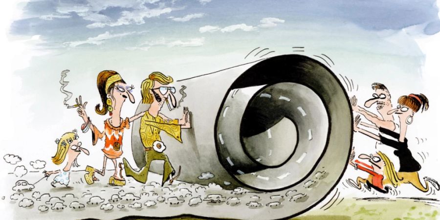 Ein Bild sagt oft mehr als tausend Worte. Diese Karikatur stammt von Max Spring.