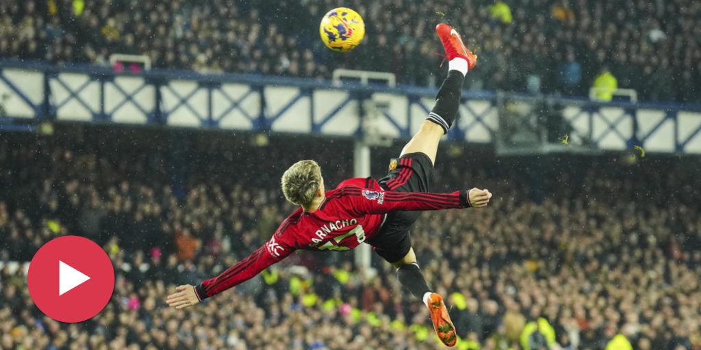 Manchester United: Garnacho enchants with an overhead kick goal