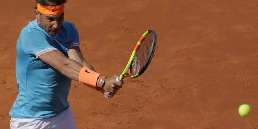 Rafael Nadal hat das Halbfinale des ATP-Turniers in Barcelona gegen den Österrewicher Dominic Thiem verloren. Foto: Manu Fernandez/AP
