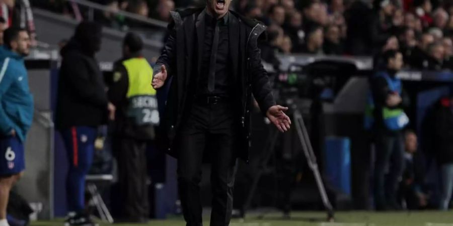 Atlético-Trainer Diego Simeone sorgte erneut für Aufsehen. Foto: Legan P. Mace/SOPA Images via ZUMA Wire