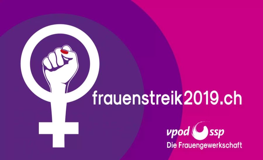 Frauenstreik vpod ssp zeichen