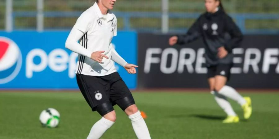 Simone Laudehr wird nicht mehr für die Frauen-Nationalmannschaft spielen. Foto: Sebastian Kahnert