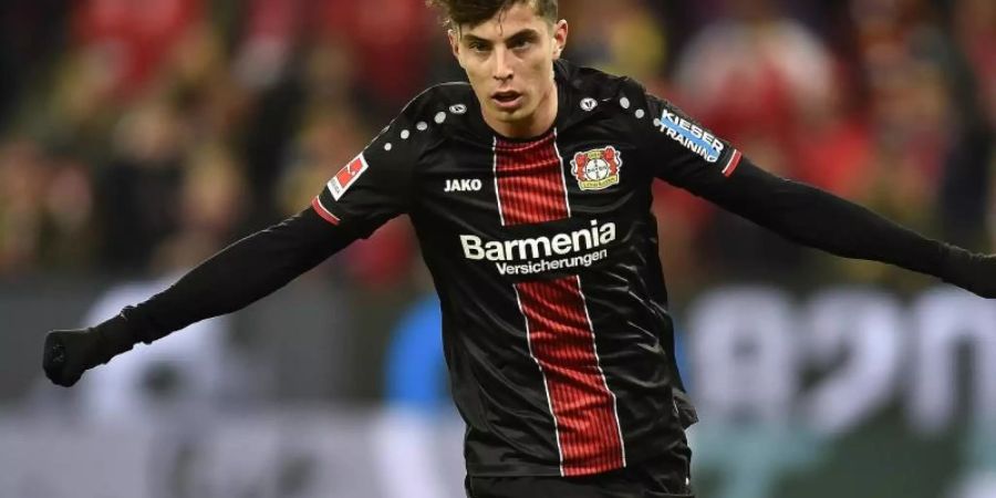 Leverkusens Megatalent Kai Havertz soll das Interesse mehrerer Clubs auf sich gezogen haben. Foto: Torsten Silz