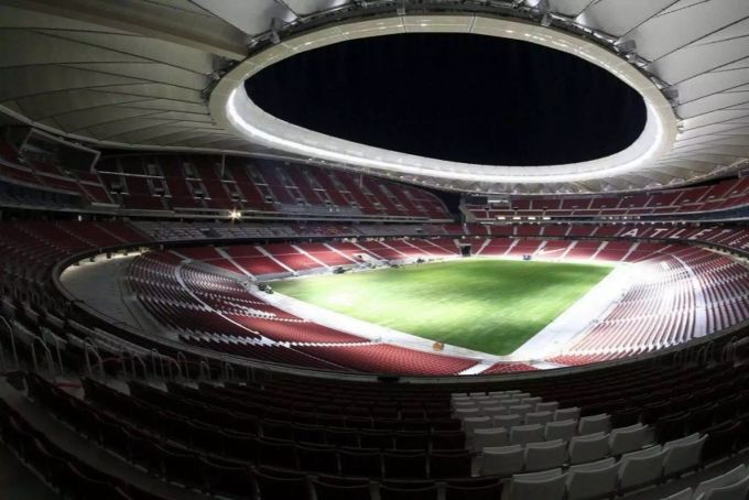 Das Wanda Metropolitano in Madrid.. La Liga