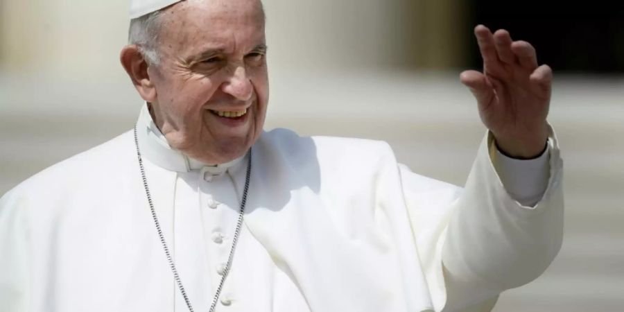 Papst Franziskus am Mittwoch auf dem Petersplatz