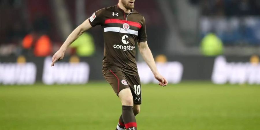 Christopher Buchtmann fällt verletzt für denr FC St. Pauli aus. Foto: Christian Charisius/dpa