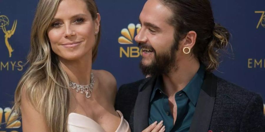 Heidi Klum mit ihrem Freund Tom Kaulitz bei der Verleihung der 70. Primetime Emmy Awards. Foto: Javier Rojas