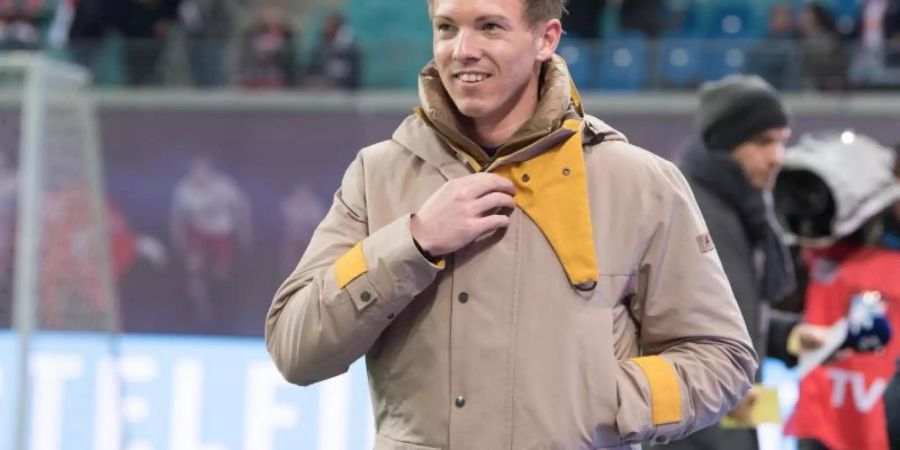 Hoffenheims Trainer Julian Nagelsmann hält das Kriterium «Vergrösserung der Körperfläche» nicht für geeignet. Foto: Sebastian Kahnert