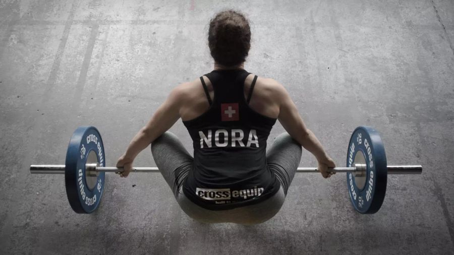 Nora Jäggi beim Training