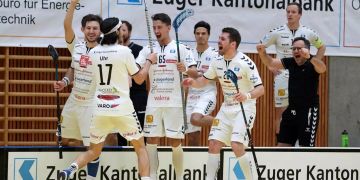 Hockeyspieler jubeln