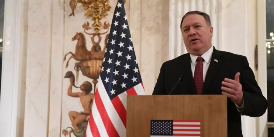 US-Aussenminister Mike Pompeo am Dienstag in Warschau